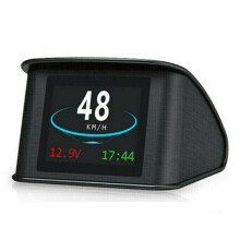 T600 Universal Car HUD Head Up Display Digital GPS Speedometer with Speedup Test Brake Test Overspeed Alarm TFT LCD Display for All Vehicle