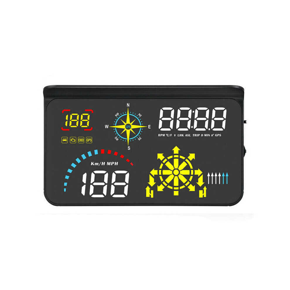 Q10 Windshield Obd2 Gps Hud Speedometer Scanner With Navigation Fuel Consumption 791974107580