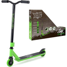 Xootz Kids Y Bar Complete Stunt Scooter, Trick 360 Scooter with ABEC 7 Bearings, Green