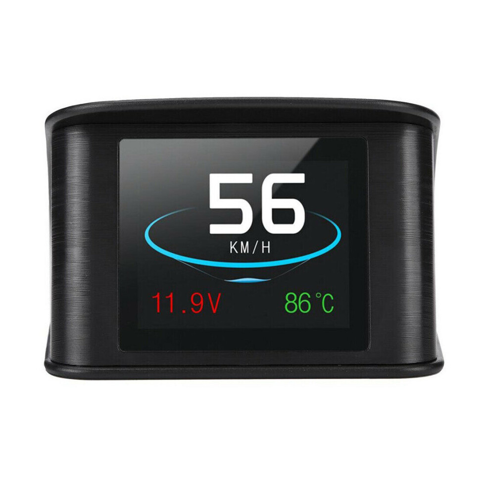 P10 Car Obd2 Eobd Hud Head Up Display Speedometer Speed Warning System Gauge Digital Consumption Tool 791974107177