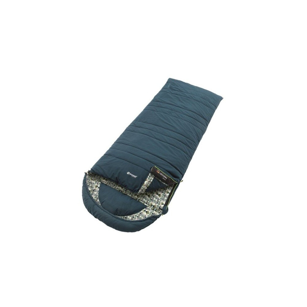 Outwell Blue CamperÂ Sleeping Bags, Full-Length Zip Baffle