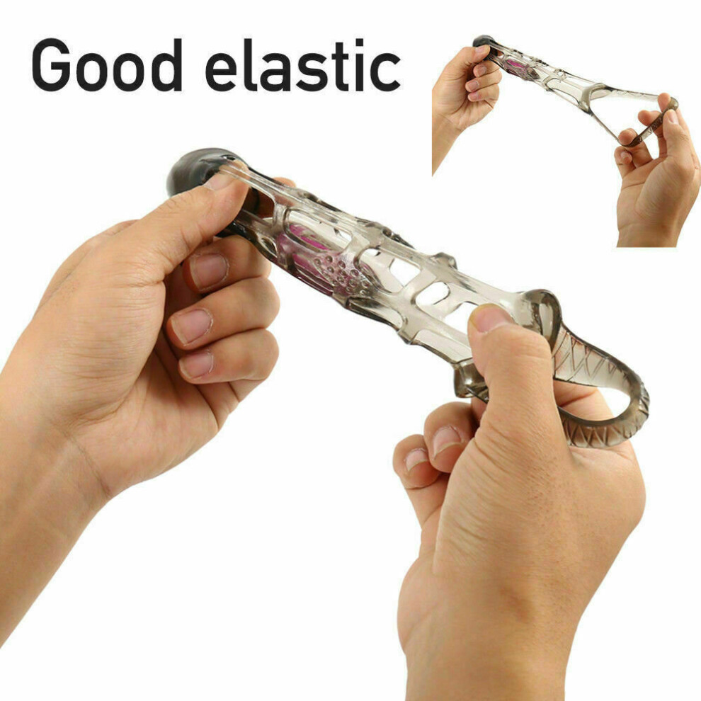 Vibrating Penis Erection Enhancer Sleeve Cock Ring Adult Condom Sex Toys  Dildo on OnBuy