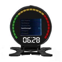 2.8 Inch P15 OBD2 OBD Digital Speed HUD Head Up Display Speedometer Turbo Boost Pressure Over Speed Alarm