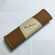 2Pcs Brown High Quality Car Seat Belt Shoulder Cover Pad Jaguar Auto