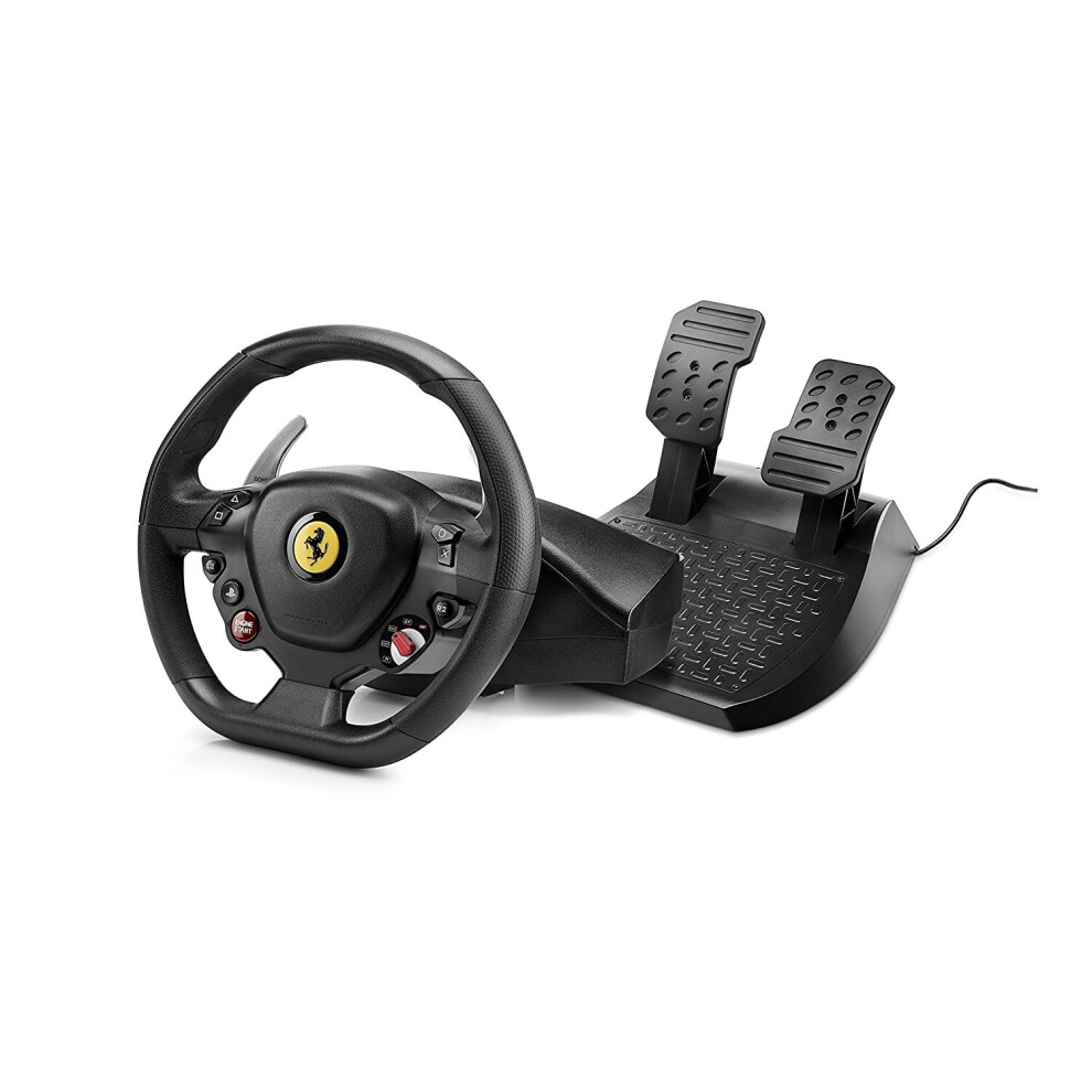 Thrustmaster T80 Ferrari 488 GTB Edition Racing Wheel (PS4, PC) Works with PS5 Games