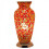 Mosaic Glass Vase Lamp - Red Flower 1