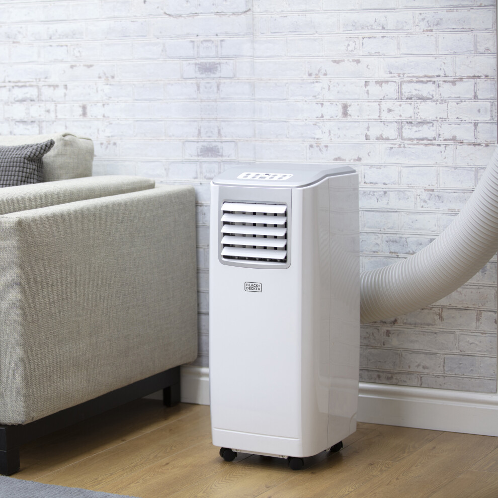 BLACK+DECKER BXAC40005GB 7000 BTU Portable 3-in-1 Air Conditioner, White