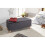 (Charcoal Grey) Secreto Fabric Ottoman Lift Up Storage Bench 5