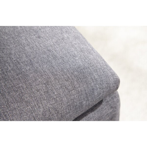 (Light Grey) Secreto Fabric Ottoman Lift Up Storage Bench 2