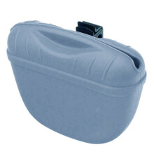 (Grey) Silicone Pet Dog Treat Bag Obedience Training Food Snack Pouch Puppy Feed Holder