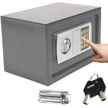 (Grey, 8.5L(31x20x20cm)) 4.6L/8.5L/16L Digital Steel Safes Security Box Office Cash Locker
