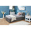 Side Lift Ottoman Storage Bed Frame Only - Grey Fabric 5