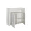 (White) MMT Modern White/Black Matt Gloss Buffet Sideboards Display Cabinets with LED Lights 4