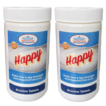 (2kg) Happy Hot Tubs Small Bromine Tablets 20g Tub Spa
