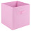 URBN Living (Light Pink Large, 4) Collapsible Cube Storage Boxes Carry Handles 1