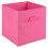 URBN Living (Dark Pink Large, 5) Collapsible Cube Storage Boxes Carry Handles 1