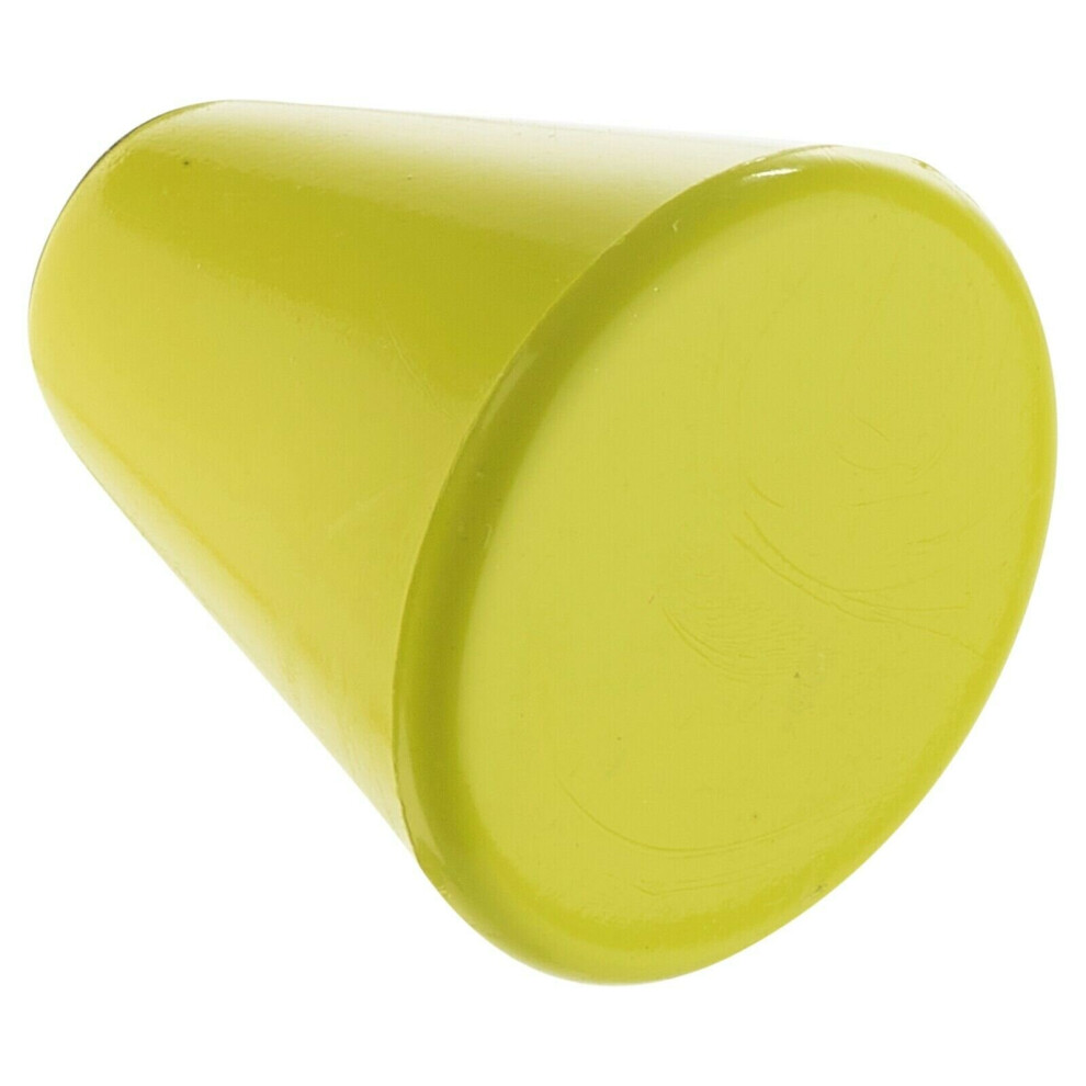 (1, Green Cone) Plastic Door Knobs Handles Drawer Cupboard Small