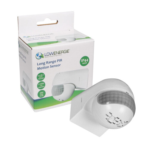 Lowenergie (Long Range Wall Mounted, 800w) Occupancy Sensor PIR Motion Light Switch Ceiling Recessed Wall Long Short Range 1