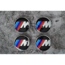 4x Mpower BMW Alloy Wheel Centre Hub Caps Covers Badges Emblems 68mm