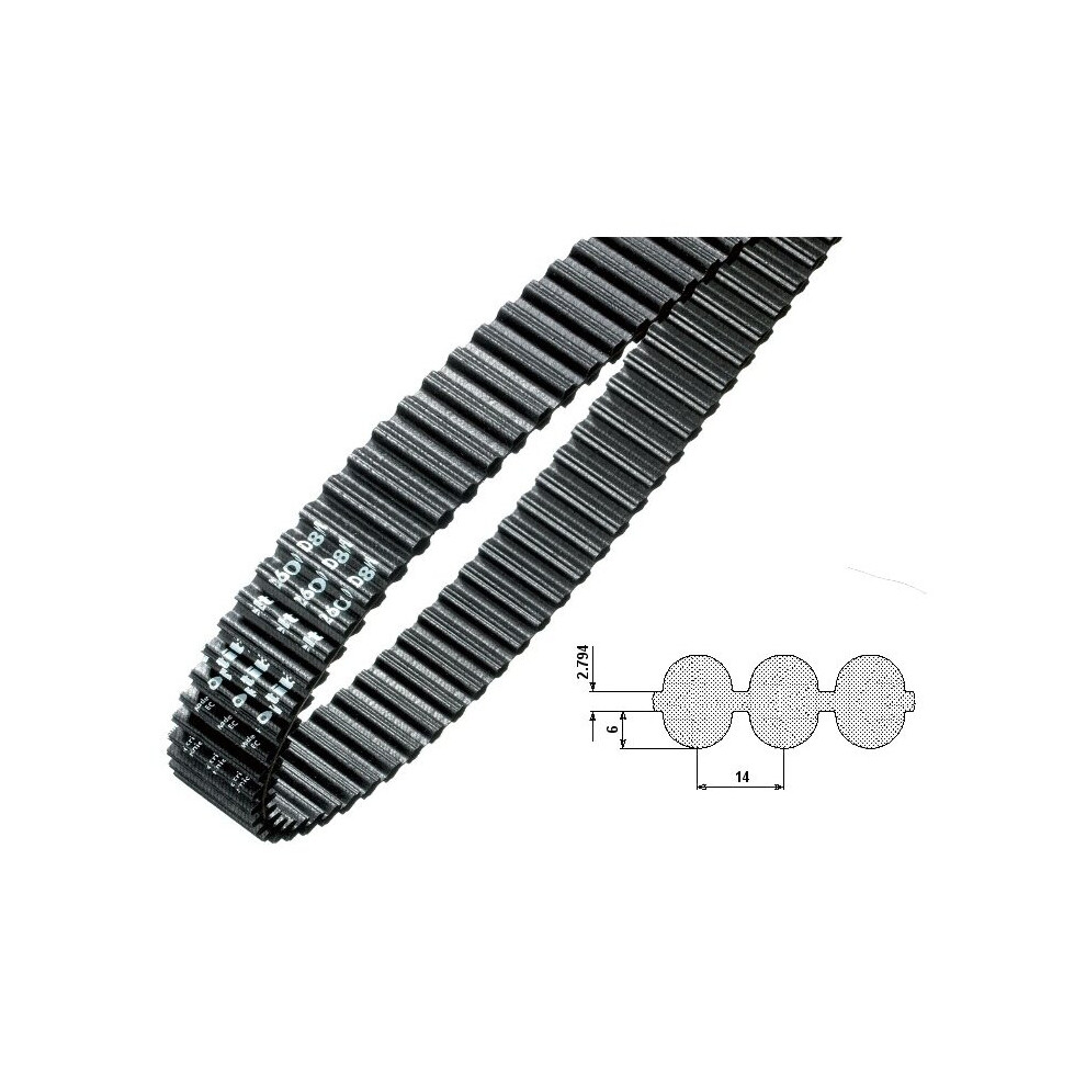 HTC 1400-14M-55 HTD Timing Belt 10mm x 55mm - Outer Length 55mm