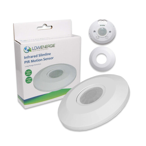 Lowenergie (Long Range, Ceiling Mounted, 2000w) Occupancy Sensor PIR Motion Light Switch Ceiling Recessed Wall Long Short Range 1