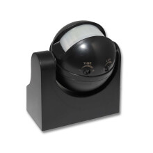 (BLACK Wall Mounted, 1200w) Occupancy Sensor PIR Motion Light Switch Ceiling Recessed Wall Long Short Range