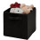 URBN Living (Black, 5) Collapsible Cube Storage Boxes Carry Handles 2