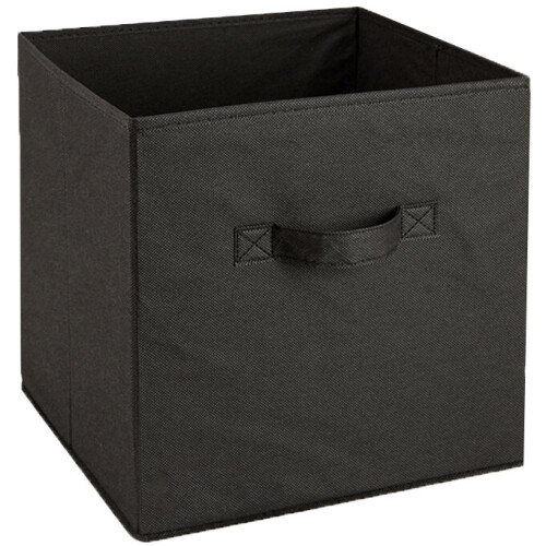 URBN Living (Black, 5) Collapsible Cube Storage Boxes Carry Handles