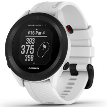 Garmin Approach S12 GPS 44mm Golf watch, essential on course features, pre loaded with 43,000 courses, up to 30 hours in GPS mode, White