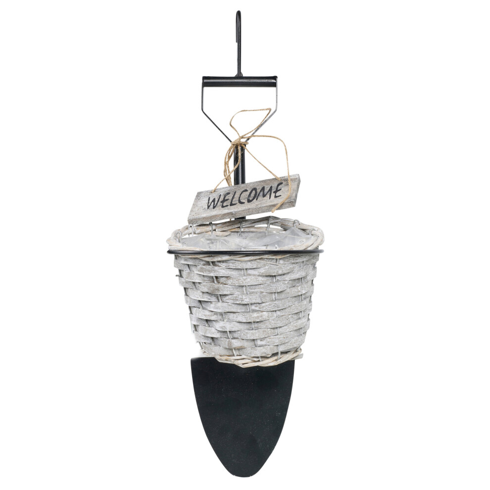 (Spade) Hanging Hook Outdoor Flowerpot Welcome Sign