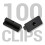 100 Composite Decking Clips Fixings T-clips Plastic Hidden Fasteners 1