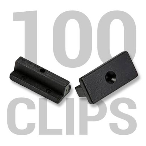 100 Composite Decking Clips Fixings T-clips Plastic Hidden Fasteners