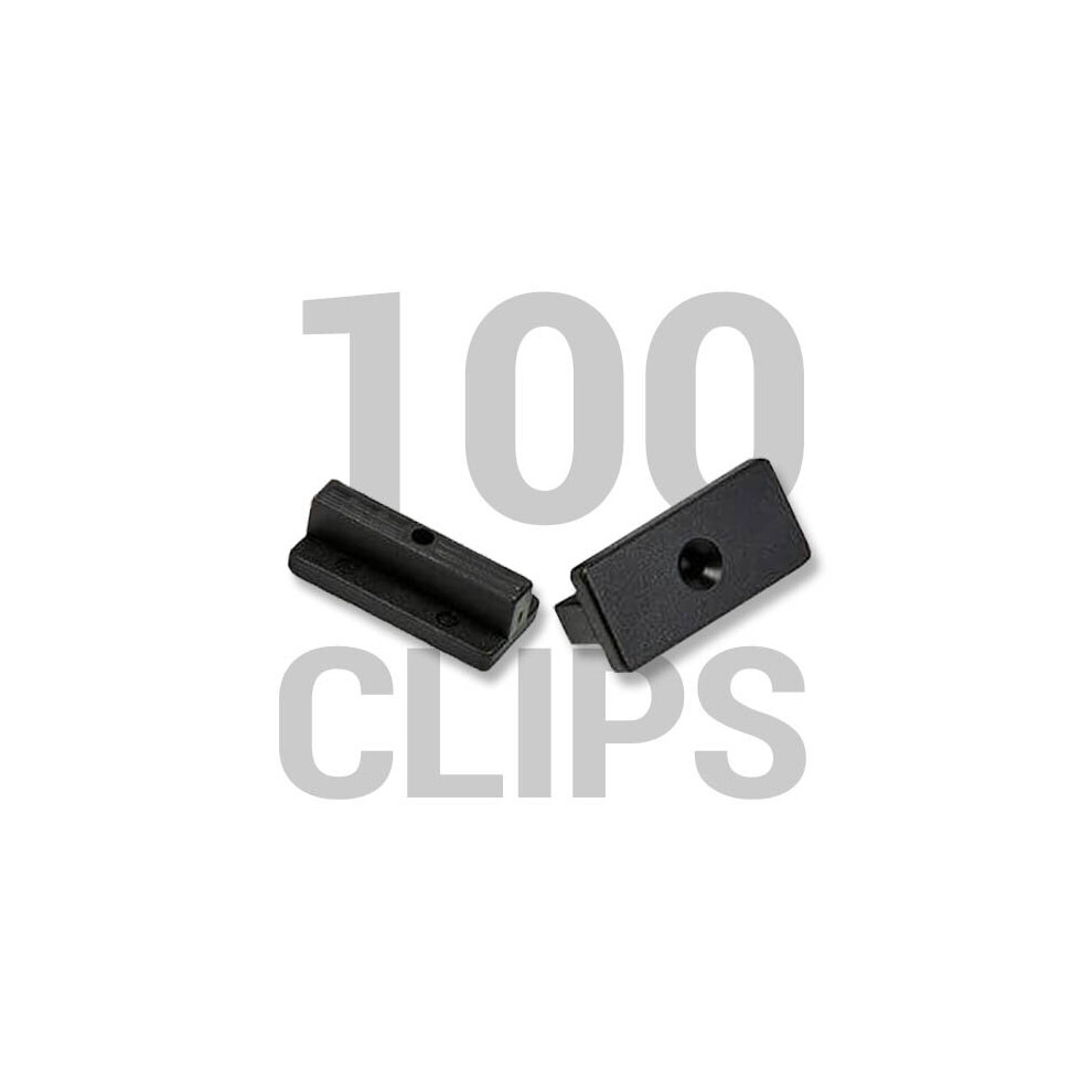 100 Composite Decking Clips Fixings T-clips Plastic Hidden Fasteners