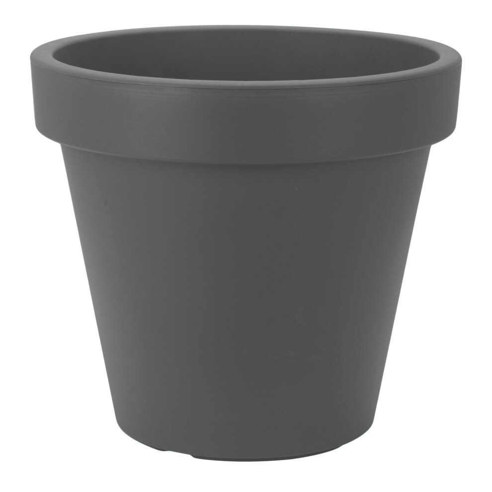 (Black) Strong Round Plastic Irrigation System Plant Pots