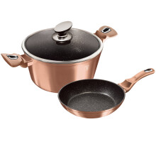 (Rose Gold) Berlinger Haus 10 Pc Cookware Set Induction