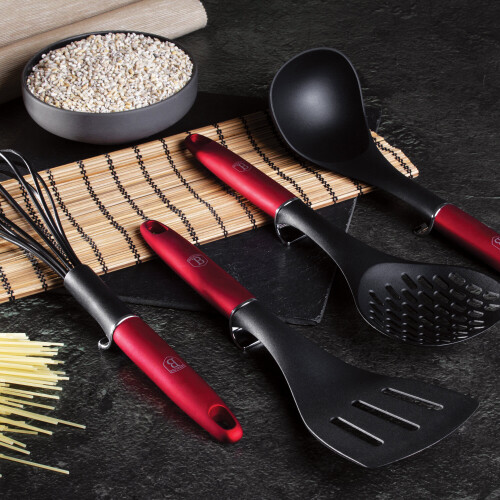 (Red) Berlinger Haus 10 Pc Cookware Set Induction 2