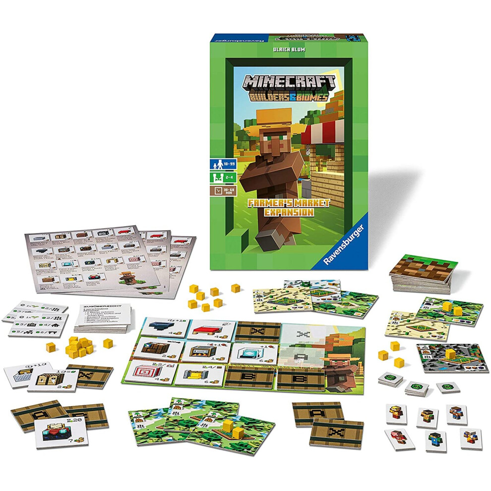 Ravensburger Minecraft Farming And Trading Board Game - Jigsaw Puzzle