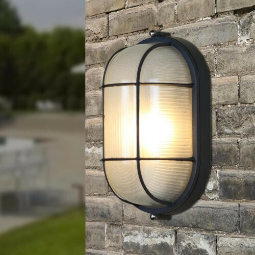 Retro Industrial Die-Cast Metal Vintage Bulkhead Wall Light Rusty Retro Finish