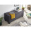 Verona Ottoman Storage Bench Bedding Box - Charcoal Fabric 4