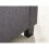Verona Ottoman Storage Bench Bedding Box - Charcoal Fabric 6