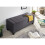 Verona Ottoman Storage Bench Bedding Box - Charcoal Fabric 2