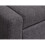 Verona Ottoman Storage Bench Bedding Box - Charcoal Fabric 9
