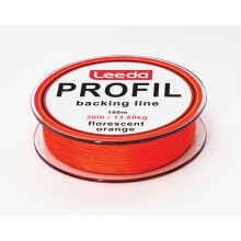 Leeda Profil Backing Line Fluo Orange 100m Spools 20lb Fly Fishing
