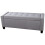 Verona Ottoman Storage Bench Bedding Box - Grey Fabric 1