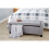 Verona Ottoman Storage Bench Bedding Box - Grey Fabric 3