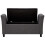 Verona Ottoman Storage Window Seat - Charcoal Grey Fabric 2