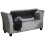 Verona Crushed Velvet Window Seats - Grey 2