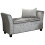 Verona Crushed Velvet Window Seats - Grey 1