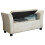 Verona Crushed Velvet Storage Bench - Oyster 2
