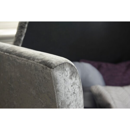 Verona Crushed Velvet Window Seats - Grey 2